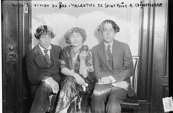 Dane Rudhyar with VSP and Vivian. New York City, 1917.